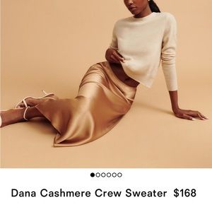 NWOT Reformation Dana cashmere crew